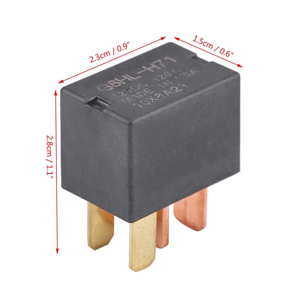 Compressor Relay Fuse Relay Replacement, Reliable Direct Plug Fit Accord Civic