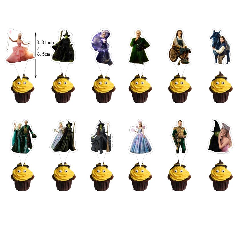 Witch magic Theme Birth Date Celebration Decorations cake topper balloons banner Backdrop spiral designed for Girls Infant Shower Supply