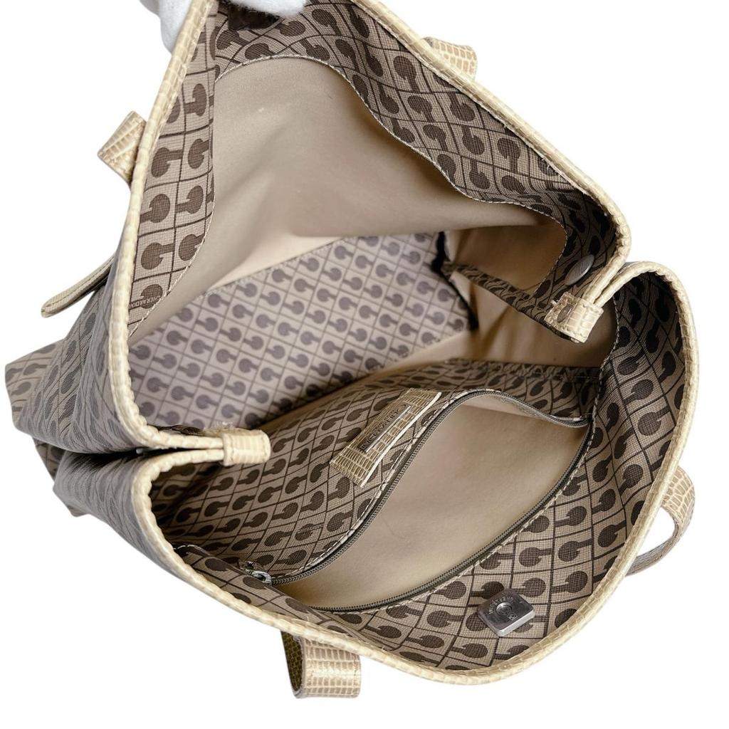 GHERARDINI Softy Handbag PVC beige Women Used