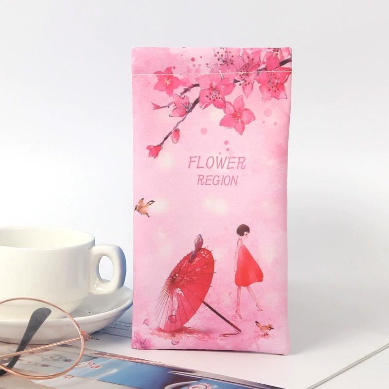 1PC Floral Print Anti Pressure Storage Bag Eyewear Protector Oil Painting Portable Glasses Case Box Storage Bag Sunglasses Box
