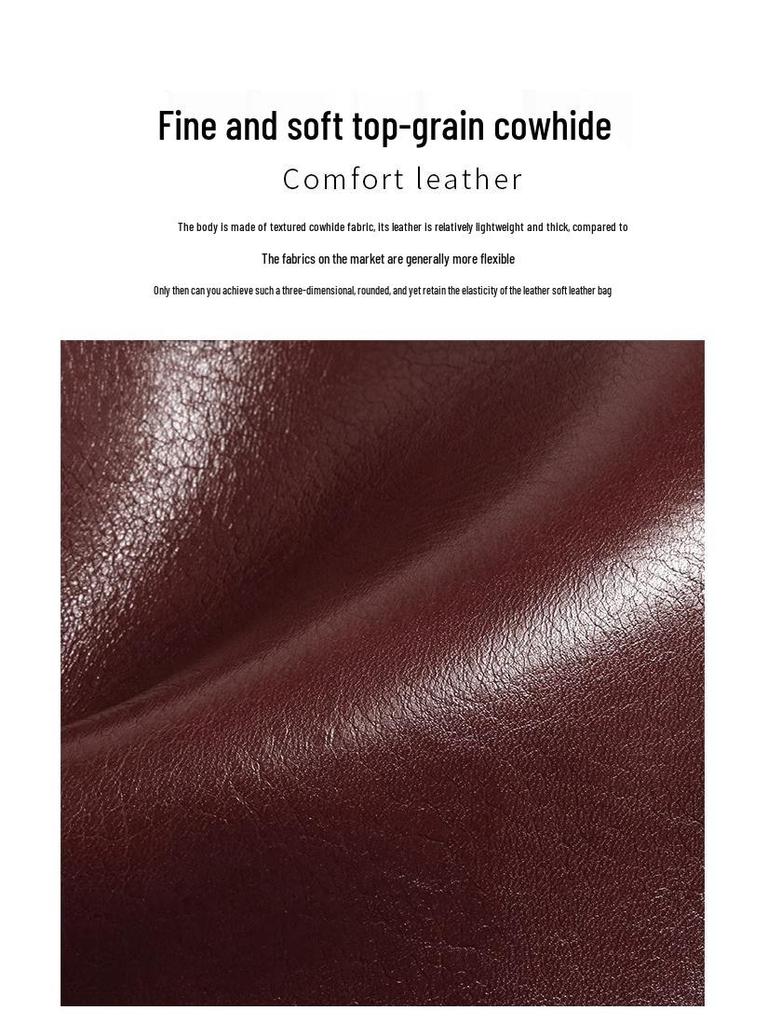 Genuine Leather Women's Small Handbag 2025: Autumn/Winter Coin Purse Versatile Fashion Shoulder Crossbody Bag