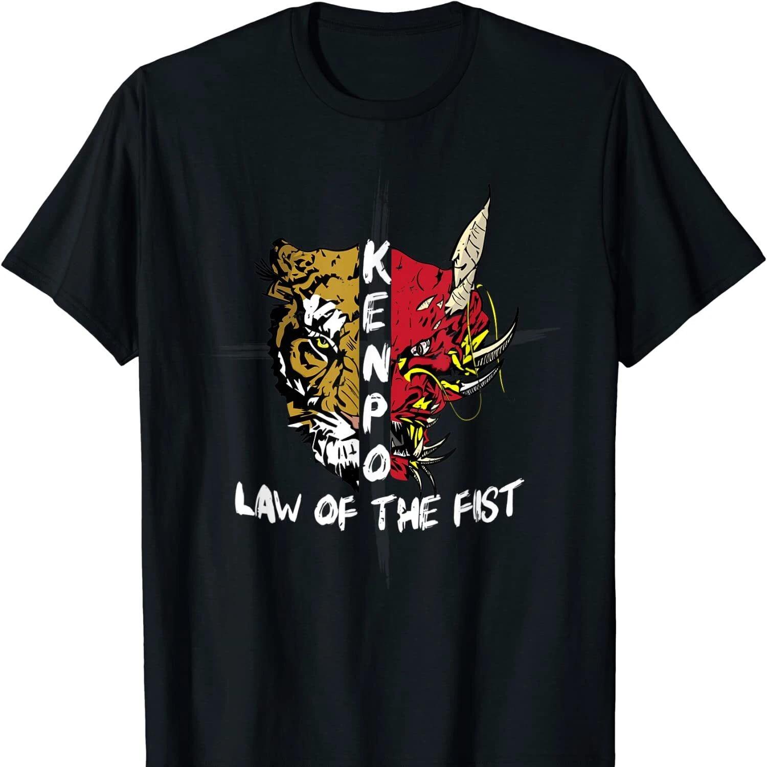 Law of The Fist. Karate Martial Arts Kenpo T Shirt New 100% Cotton Short Sleeve O-Neck T-shirt Casual Mens Top - Men s Summer... S