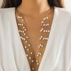 Exaggerated Long Fringed Open Collar Necklace for Women