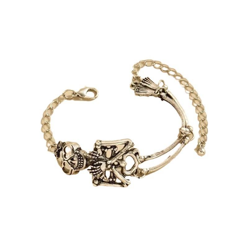 Gothic Exaggerated Skull Human Body Bracelet European and American Halloween Hand Ornaments