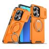 Rotating Folding Stand Matte Case For Xiaomi 14T Magnetic Armor Phone Case For Xiaomi 14T 14 T Pro Slide Camera Protection Cover