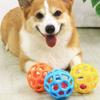 Hundespielzeug Ball, Haustier Langeweile Abbau Glockenball, Interaktives Spielzeug für Hunde, Lustiger Kau-Ball mit Glocke