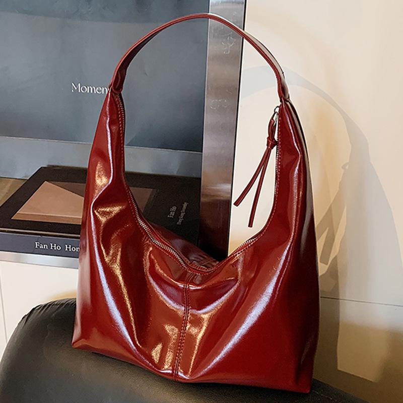 High Value Retro Commuter Bag Fashionable Large Capacity Temperament Tote Shoulder Armpit Women's Bag