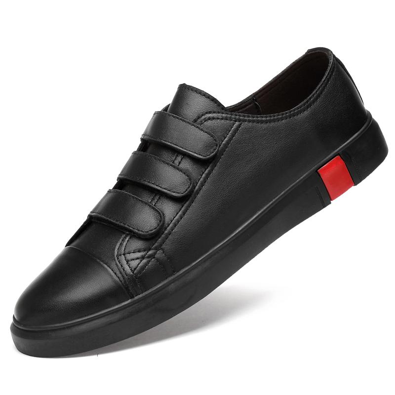 

Модные весенне-осенние новые мужские деловые рабочие туфли, универсальные для повседневной носки, мужские кожаные повседневные туфли, уличные противоскользящие туфли для вождения 47 чёрный