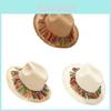 Classic Straw Hat For Women With Wide Brim Sun Protection For Beach And Outdoor Travel