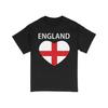 England Heart Flag T Shirt Patriotic English Love Emblem National Pride Casual Uk For Travelers