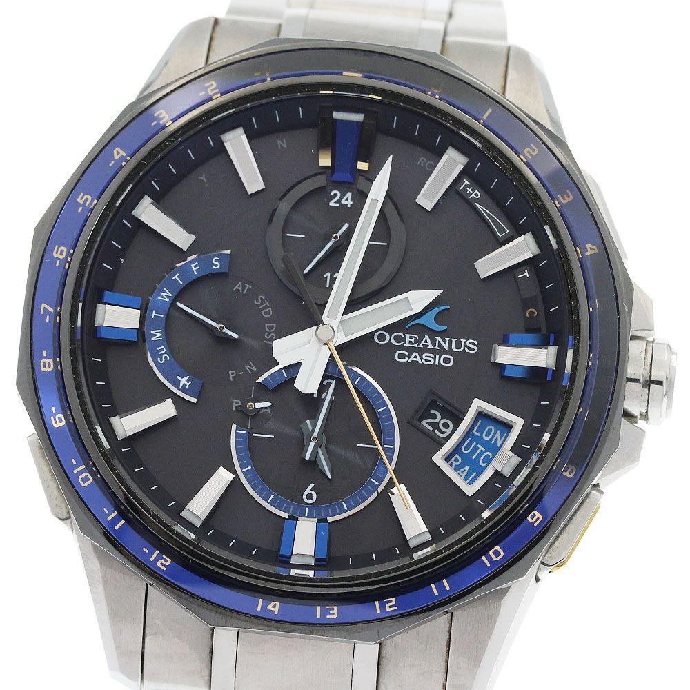 Used Casio CASIO OCW-G2000G-1AJF Oceanus Bluetooth Day-Date Solar Radio Men's With Warranty Card_973558