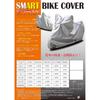 OSS Fiber Smart Bike Cover Size (Osaka Materials) High-Performance AMZBC01-1B Silver, L-BOX