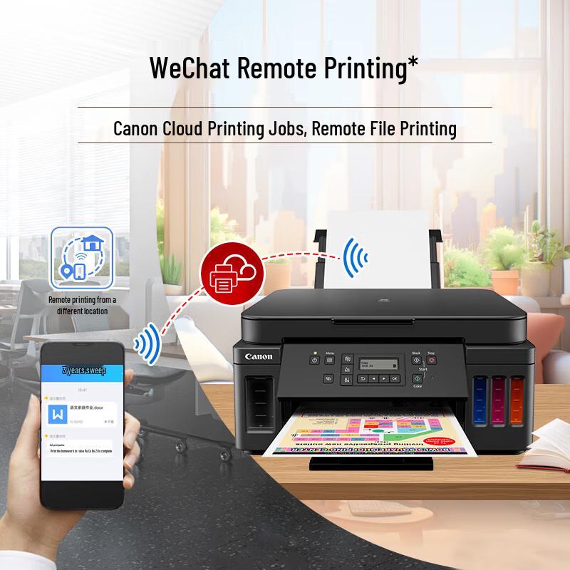 Canon G6080 Wireless Ink Tank All-in-One Color Printer CN plug (adapter included)