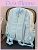 College Style Girl Backpack With Nylon Material And Colorblock Design For School Use