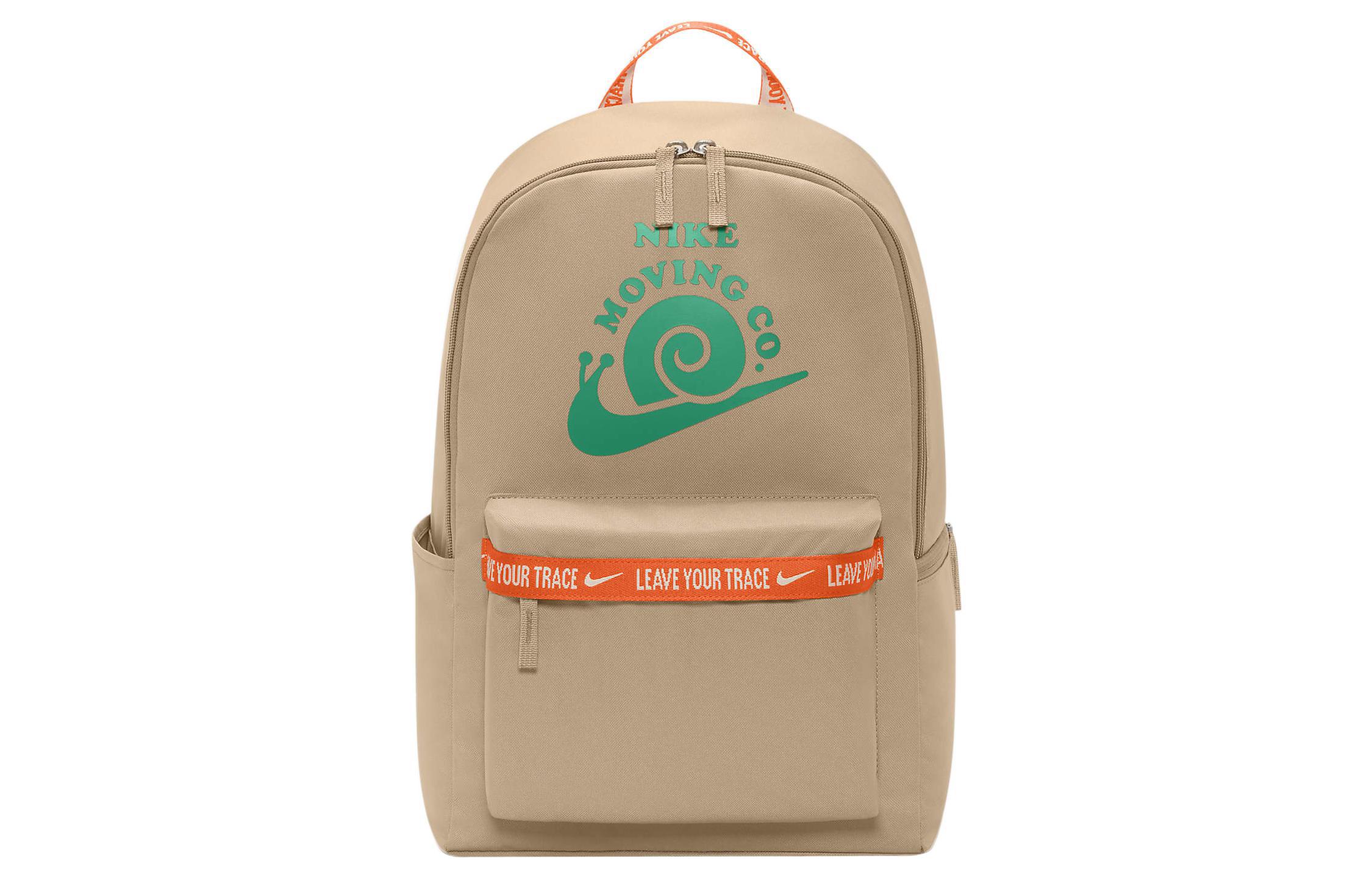 Nike Heritage Athleisure Polyester Backpack Regular Unisex Khaki DV6070-200