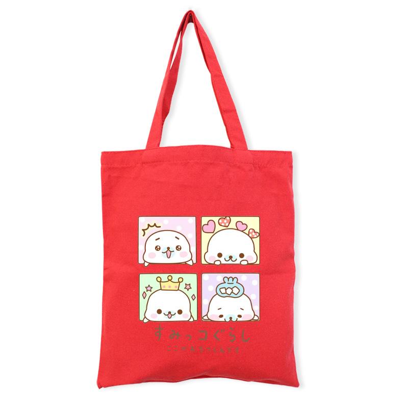 Corner Creature Cute Canvas Bag Tote Bag Printed Cloth Bag Shopping Tote Bag