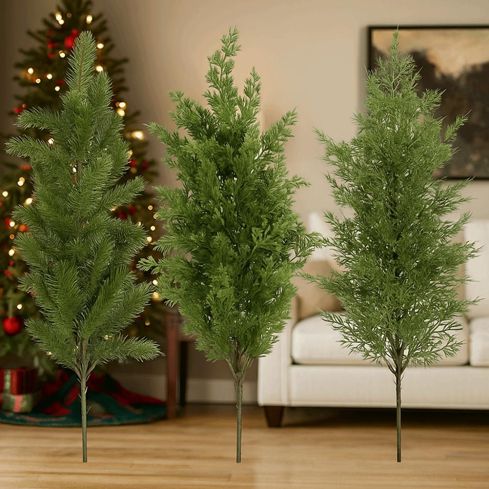 Plastic Christmas Pine Branches DIY Wreath DIY Decorative Wreaths Floral Arrangement