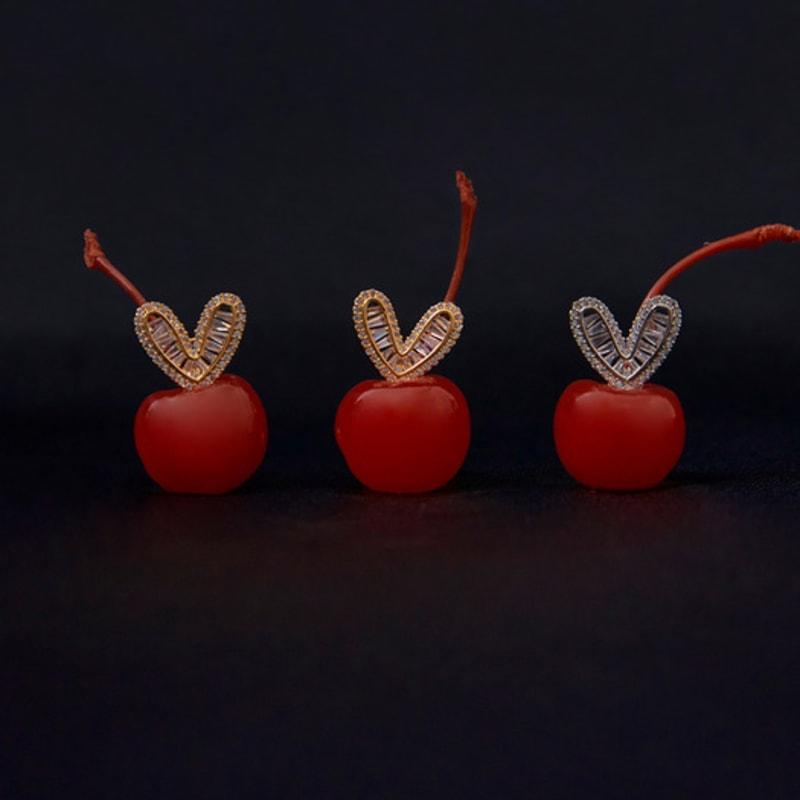 

JYDDM Brilliant Heart Earrings GOLD