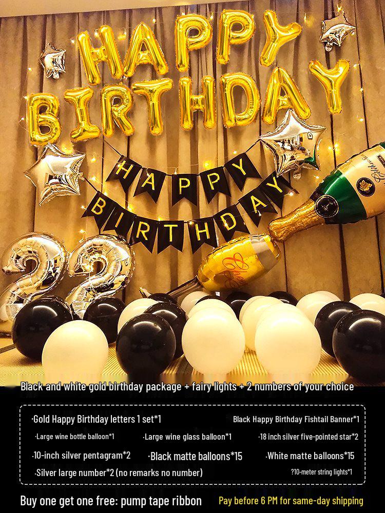 18th Birthday Party Decorations: Balloons & Background Wall Props for Boys & Girls