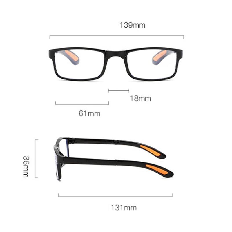 Folding Anti Blue Light Reading Glasses Men Women High Definition Pocket Portable FULL Frame Presbyopia Eyeglasses