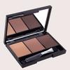 3 Colors Eyebrow Powder with Brush Mirror Long Lasting Sweat-proof Cosmetic
