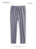 Men's Pure Cotton Lightweight Straight-Leg Sweatpants - Solid Color, Loose Fit for Summer and Spring.