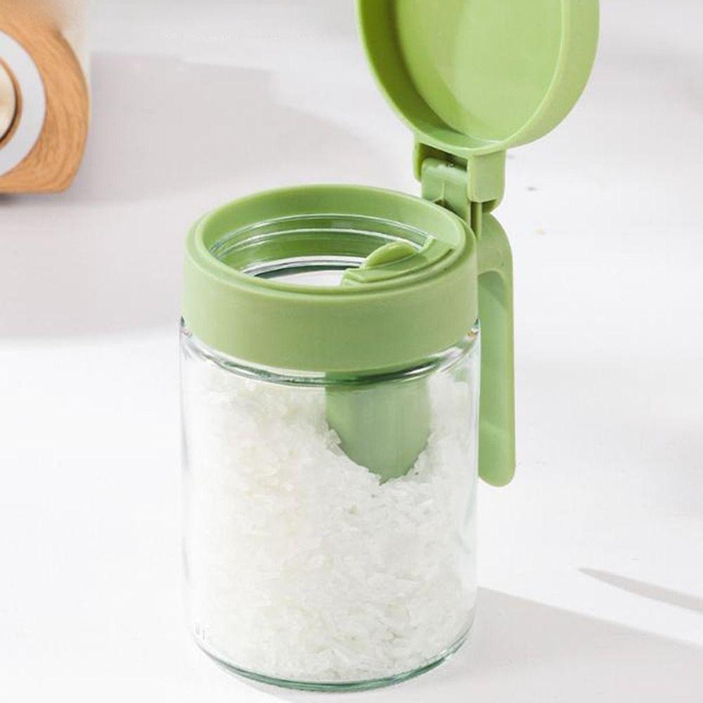 3PCS Sealed 2 In 1 Glass Spice Bottle Moisture-Proof Seasoning Jar  Cooking Accessories
