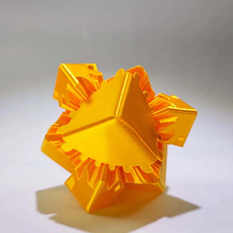 

New 3D Printed Gear Ball Rotating Desktop Decorative Model Ornaments Boys Birthday Gift New Hottest Fidget Toy золотой