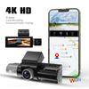 2/3-channel In-car Dashcam, UHD 4K High-definition GPS WiFi Camera, Car DVR Camera