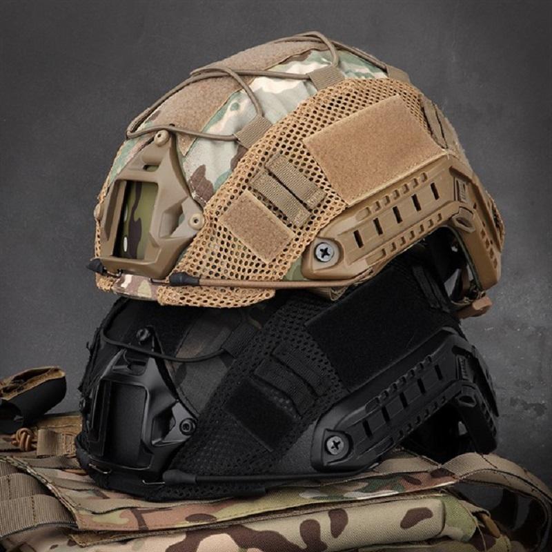 Sport Helmet Cover Hunting Shooting Airsoft Helmet Cover Mesh Paintball Helmet Cover for Ops-Core PJ/BJ/MH Fast Helmet Cover