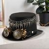 Steampunk Top Hat With Detachable Goggles Rivets Fringe Gear Decors Tall Hat For Halloween Costume Party Accessories
