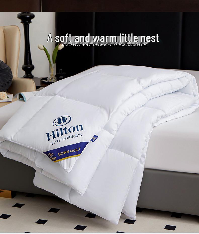 Hilton Hotel Gemütliche Seidendecke: Dicke warme Winter- und Frühjahrs-/Herbstdecke für Einzelzimmer in Wohnheimen