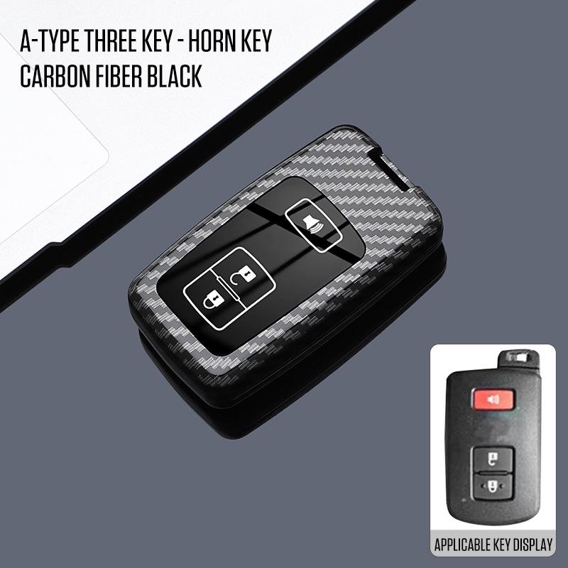 Housse de clé premium pour Toyota Land Cruiser, Prado, Prius importés