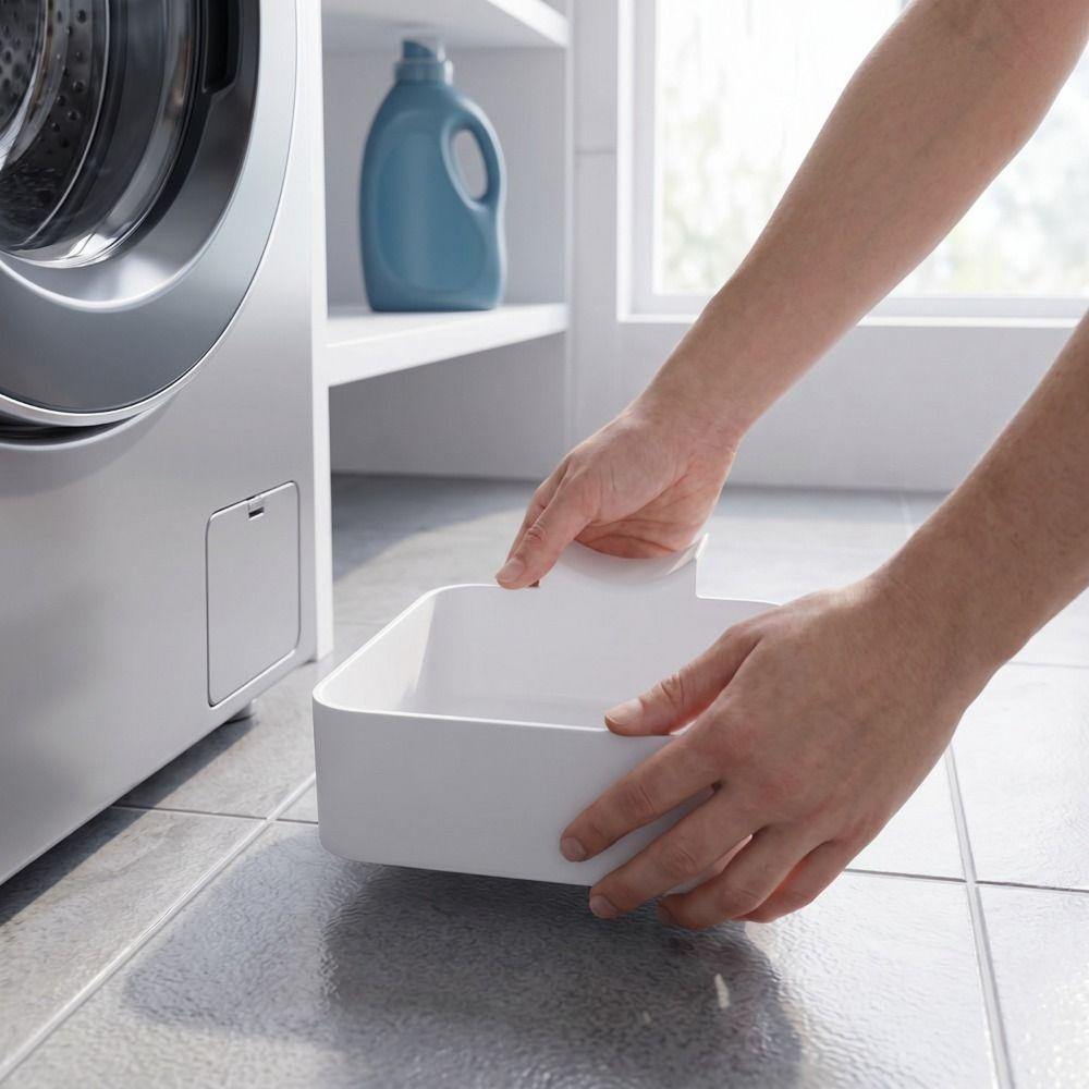 Clean Washer Filter Washing Machine Drainage Tray Washing Machine Drain Pan Laundry Room Floor