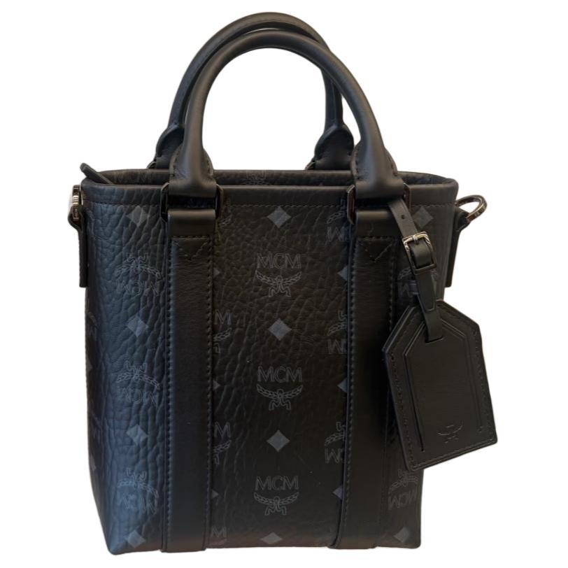 

MCM Aren Visetos Logo Print Adjustable Detachable Zipper Faux Leather Crossbody Handbag Mini Women handbag Black MMTGSTA04BK001 Basic Set (Bag+Dust Bag)