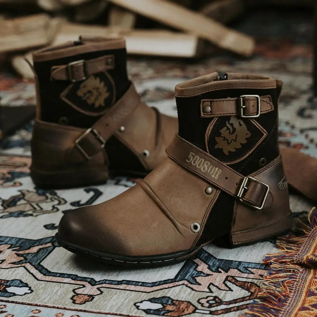 Buty męskie Botki dla mężczyzn Duży rozmiar 48 Wysokie modne casualowe męskie trampki Botki Odporne na zużycie Buty do chodzenia