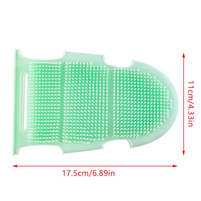 Silicone Bathing Brush Massager Shower Glove Cutin Removing Gloves Bath Brush Body Scrubber Body Exfoliating Skin Care Cleansing