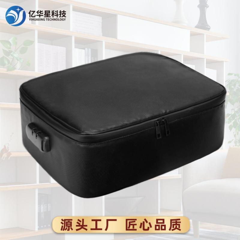 Multifunctional Lockable Fire Resistant Safety Document File Storage Organizer Bag