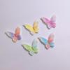 100Pcs 26*30MM 3D Mini Glitter Butterfly Resin Flatback Cabochon Embellishments for Scrapbooking Hair Clip Phone Case DIY Crafts