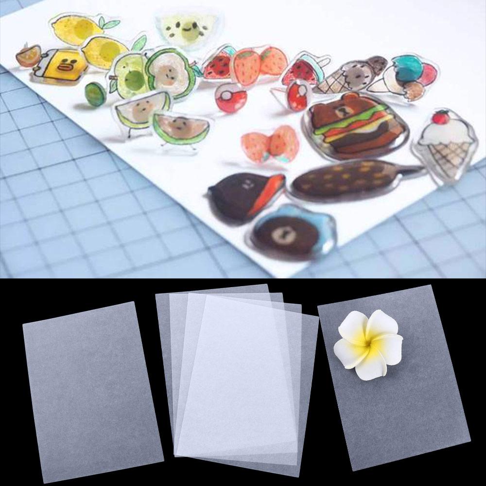 

Craft Making Child Gift Shrink Film Sheets Shrinkable Paper Heat Shrink Paper Shrink Plastic Paper 5Pcs