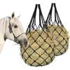 2Pcs/Set Hanging Horse Hay Bag Slow Feed Hay Feeder Bag Durable Hay Net  Equestrian Accessory