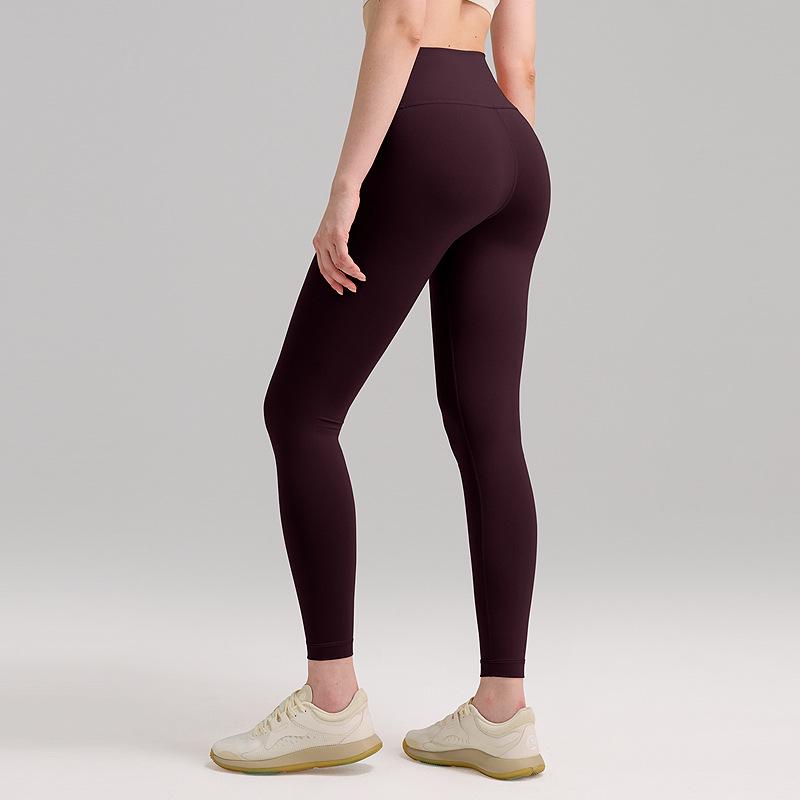 Damen High-Waist Po-Lift Yoga Leggings - Einheitsgröße, Hochelastisches Lycra