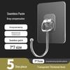 Strong Load-Bearing No-Mark Adhesive Wall Hook for Kitchen and Bathroom