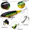 6Pcs Topwater Fishing Lure Set Plastic Floating Rotating Tail Fishing Lure Hard Bait Hook for