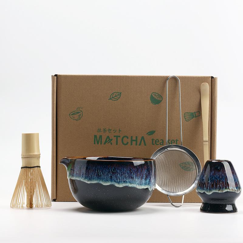 5pcs/set Japanese Matcha Set Vintage Bamboo Matcha Brush Exquisite Matcha Bowl Tea Tools Accessories Ceremony Great Gifts Box