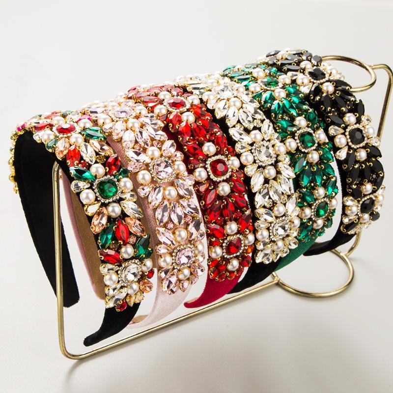 Baroque Sparkling Full Diamond Headband Shiny Rhinestone Hair Clip Hair Accessory for Women Home Outdoor Party