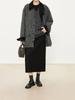 Wen Jiu Elegant High-Waisted Wool Suit Skirt - Mid-Length, Winter Classic