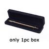 WTEMPO Velvet Jewelry Chain Necklace Long Gift Box Bracelet Storage Case Jewellry Display Box for Wedding Engagement Proposal Birthday and Anniversary