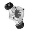 G1Celsius4  Thread Port Female to Female   Meter Indicator for PC Water Cooling 8 Impellers(Black)