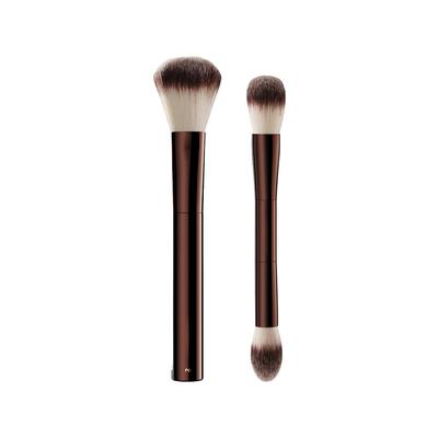 Set de Brochas para Contorno Facial Brocha para Base, Colorete e Iluminación Ambiental Kit de 2 Brochas de Maquillaje